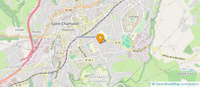 localisation de l'entreprise CARDEL  SAINT-CHAMOND