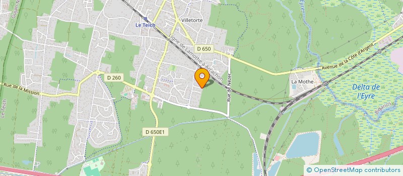 localisation de l'entreprise CARDEL-FOREVER  LE TEICH