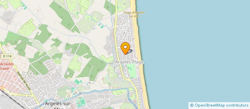 localisation de l'entreprise CARDEL IMMOBILIER  ARGELES-SUR-MER