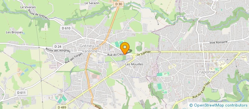 localisation de l'entreprise CARDELL'INVEST  GREZIEU-LA-VARENNE