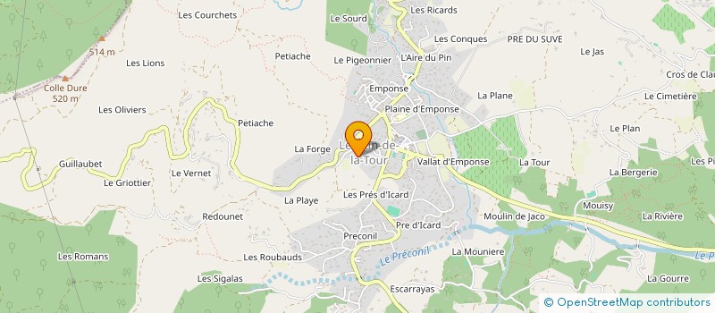 localisation de l'entreprise CARDENILLE  LE PLAN-DE-LA-TOUR