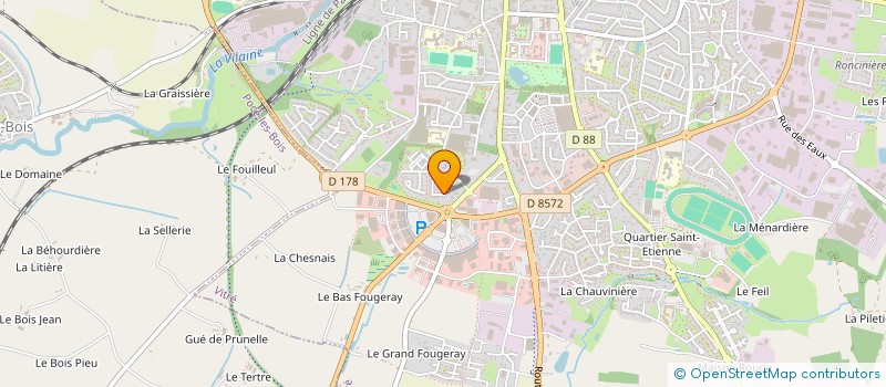 localisation de l'entreprise CARDET SAMUEL PLATRERIE  VITRE