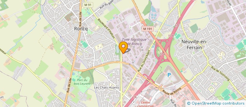 localisation de l'entreprise CARDETOUR  RONCQ