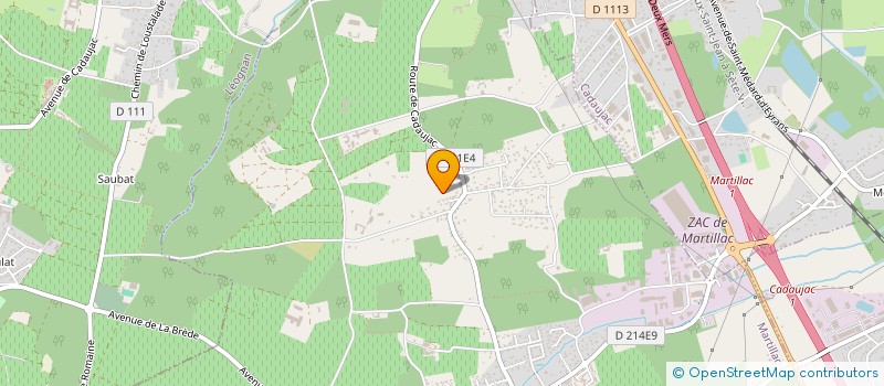 localisation de l'entreprise CARDH  MARTILLAC