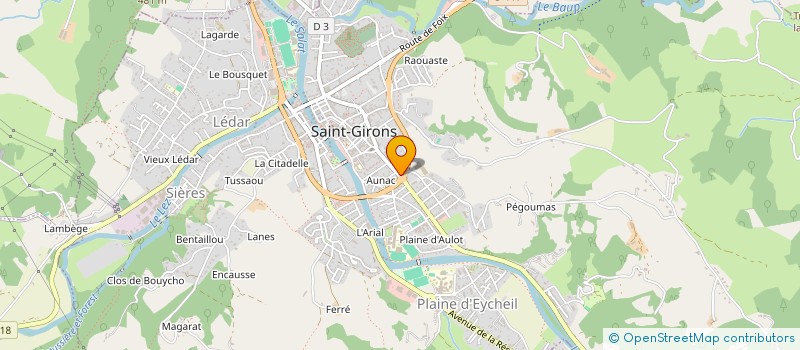 localisation de l'entreprise CARDI à SAINT-GIRONS