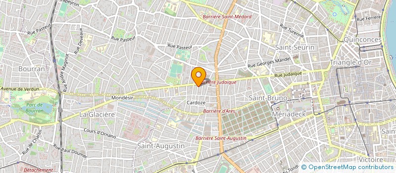 localisation de l'entreprise CARDIF à BORDEAUX