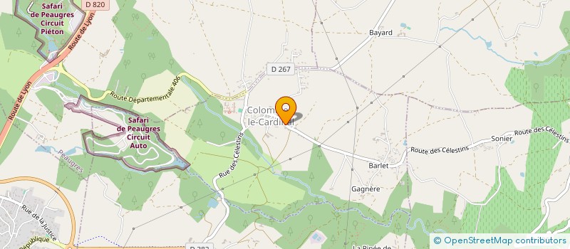 localisation de l'entreprise CARDIMMO  COLOMBIER-LE-CARDINAL