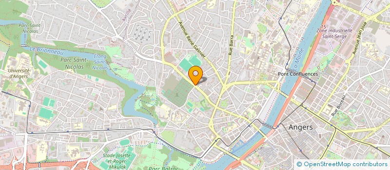 localisation de l'entreprise CARDIN FUNERAIRES à ANGERS