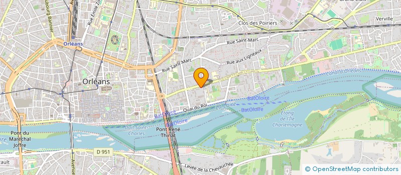localisation de l'entreprise CARDIN IMMOBILIER à ORLEANS