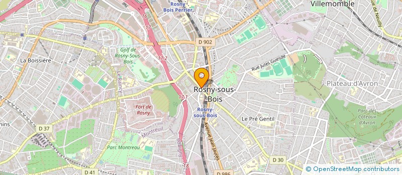 localisation de l'entreprise CARDIN OPTIQUE à ROSNY-SOUS-BOIS