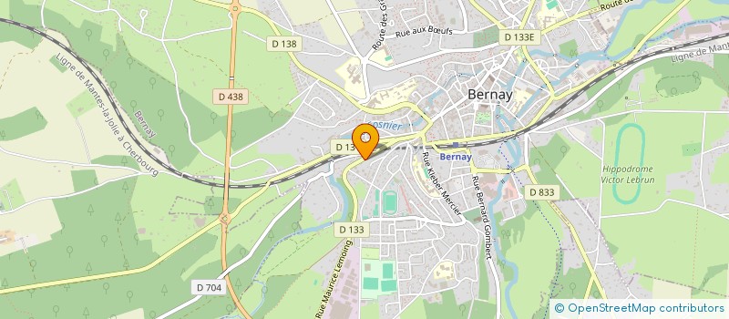 localisation de l'entreprise CARDIN & SOETAERT à BERNAY