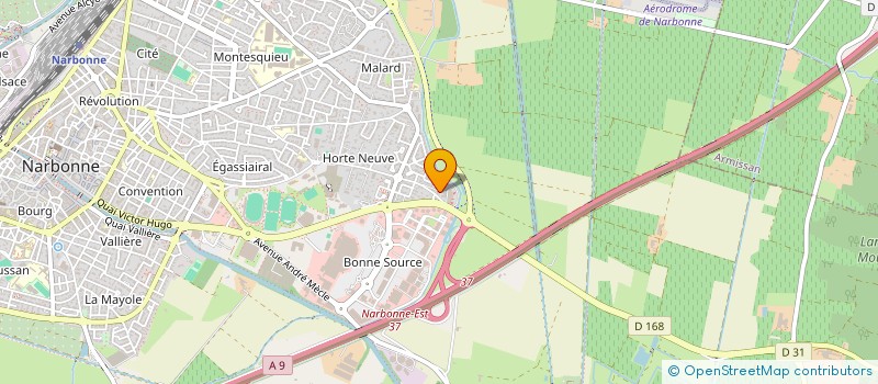 localisation de l'entreprise CARDINAL  NARBONNE
