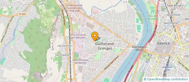 localisation de l'entreprise CARDINAL à GUILHERAND-GRANGES