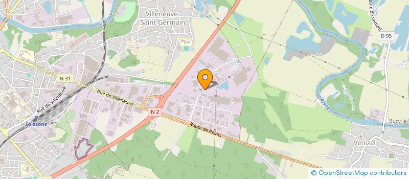 localisation de l'entreprise CARDINAL COURTAGE LOGISTIQUE  VILLENEUVE-SAINT-GERMAIN