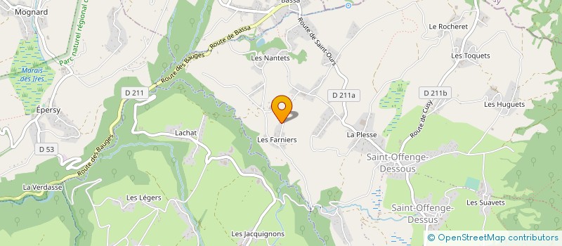 localisation de l'entreprise CARDINAL M&MARIN-MARTINOD CARDINAL J  SAINT-OFFENGE