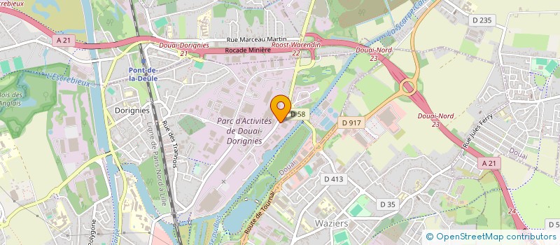 localisation de l'entreprise CARDINAL STORAGE à DOUAI
