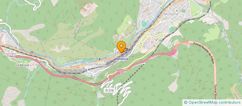 localisation de l'entreprise CARDINALE  MODANE