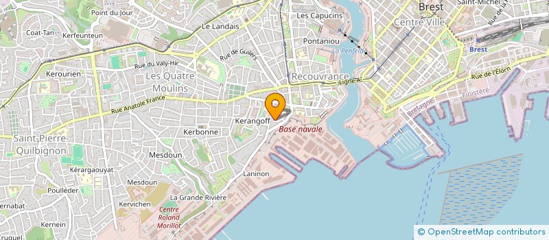 localisation de l'entreprise CARDINALE IMMO OUEST à BREST
