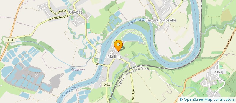 localisation de l'entreprise CARDINALI TERRASSEMENT  MALLING