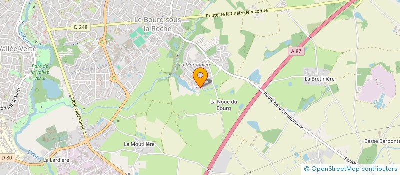 localisation de l'entreprise CARDINAUD LOCATION à LA ROCHE-SUR-YON