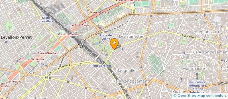 localisation de l'entreprise CARDINET HOTEL INVEST  PARIS