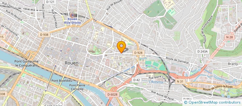 localisation de l'entreprise CARDIO COM à ROUEN