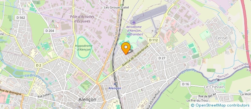 localisation de l'entreprise CARDIO COUBERTIN à ALENCON
