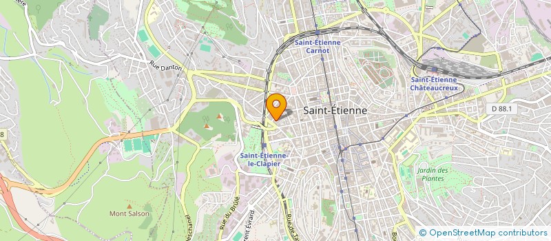 localisation de l'entreprise CARDIO GENIUS à SAINT-ETIENNE