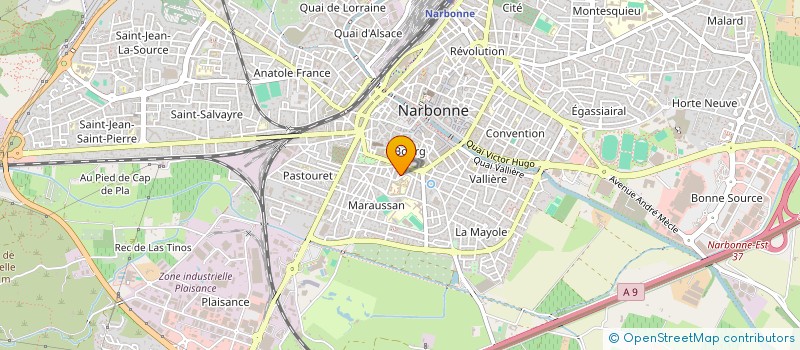 localisation de l'entreprise CARDIO LES GENETS à NARBONNE