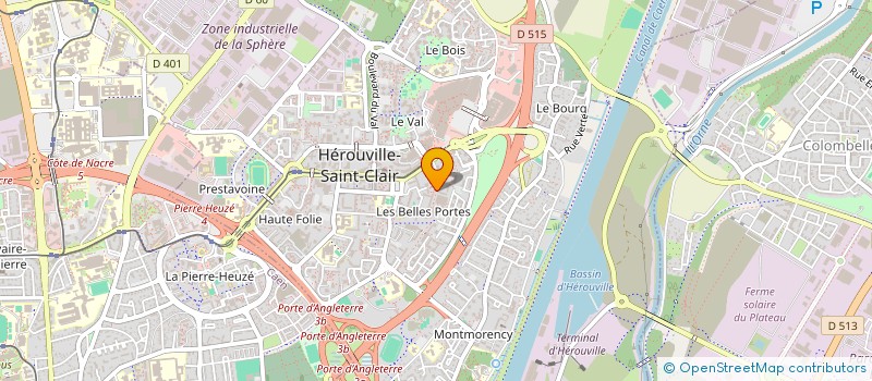 localisation de l'entreprise CARDIO-LOGIS à HEROUVILLE SAINT CLAIR