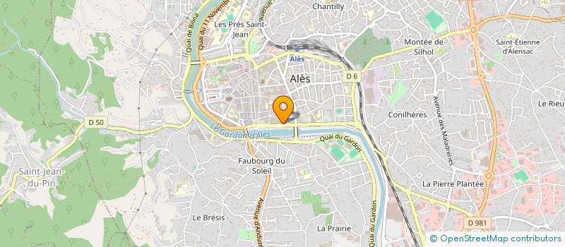 localisation de l'entreprise CARDIO PNEUMO CARNOT  ALES