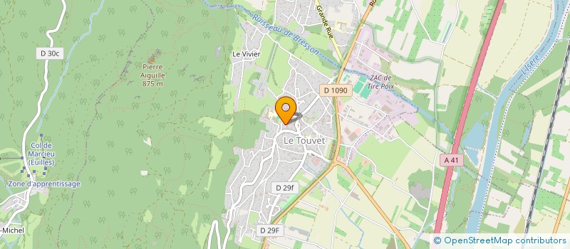 localisation de l'entreprise CARDIO RENFO GRESIVAUDAN  LE TOUVET