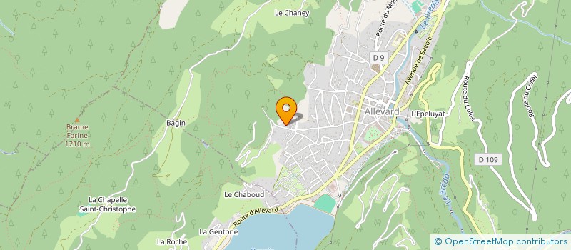 localisation de l'entreprise CARDIO TONIQUE DU PAYS D ALLEVARD  ALLEVARD