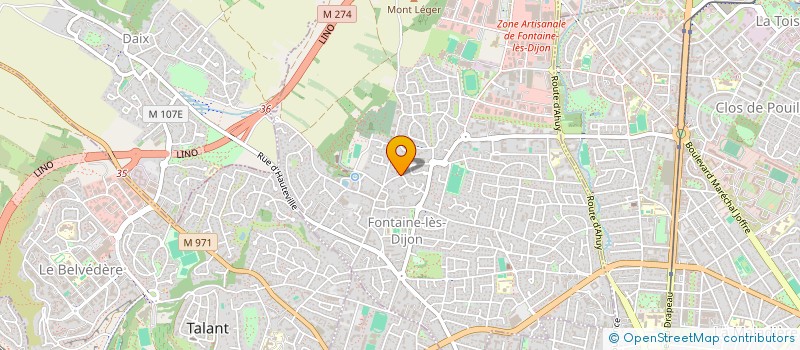 localisation de l'entreprise CARDIOCITE  FONTAINE-LES-DIJON