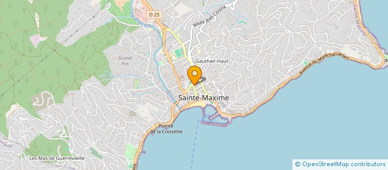 localisation de l'entreprise CARDIOLOGIE 83120 à SAINTE-MAXIME