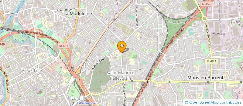 localisation de l'entreprise CARDIOLOGIE INTERVEN CHIRURGIE PLASTIQUE à LILLE