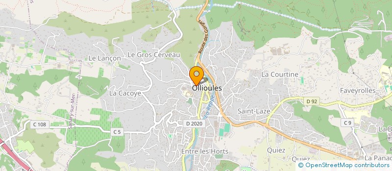 localisation de l'entreprise CARDIOLOGIE LES FLEURS  OLLIOULES