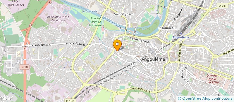 localisation de l'entreprise CARDIOLOGUES ASSOCIES D'ANGOULEME à ANGOULEME
