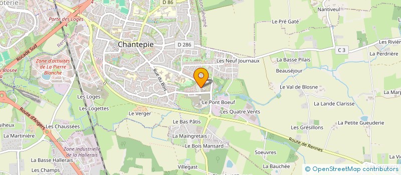 localisation de l'entreprise CARDIOLOGUES DU BOCAGE CITADIN à CHANTEPIE