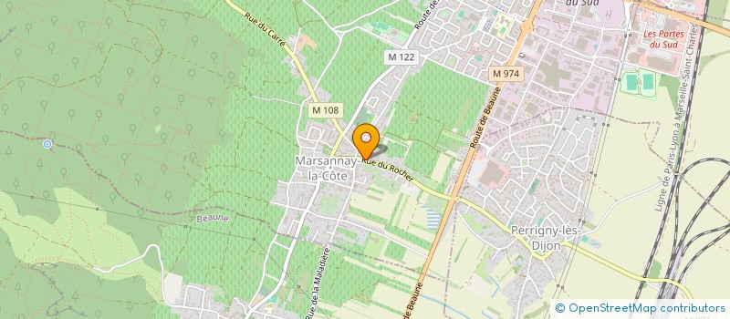 localisation de l'entreprise CARDIOMETRIE 21 à MARSANNAY-LA-COTE