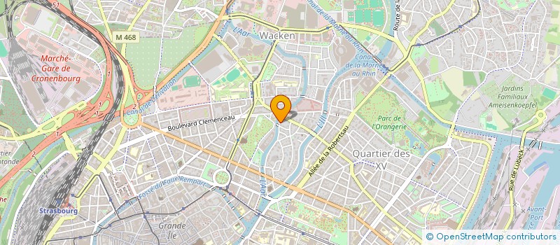 localisation de l'entreprise CARDIOPED 2 à STRASBOURG