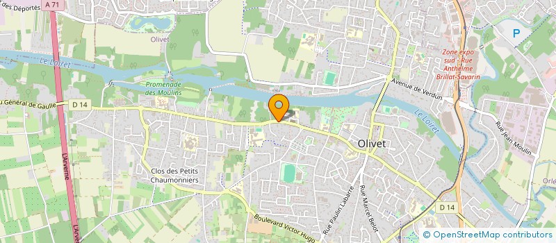 localisation de l'entreprise CARDIOPHINE à OLIVET