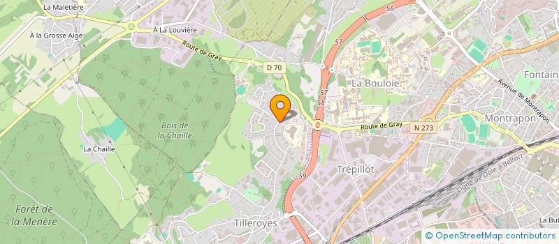 localisation de l'entreprise CARDIOPTIM à BESANCON
