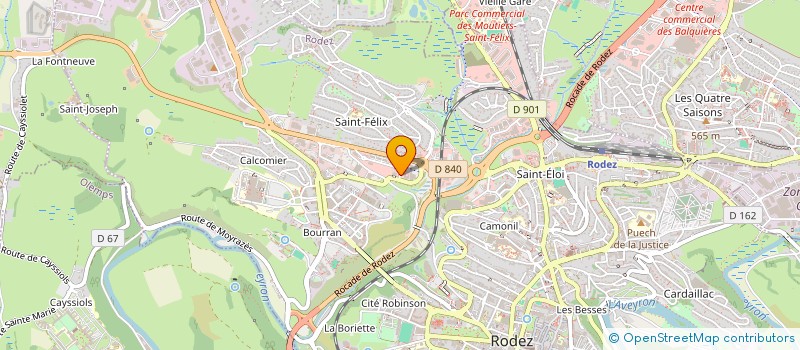 localisation de l'entreprise CARDIORODEZ  RODEZ