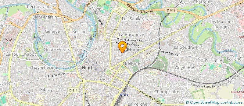localisation de l'entreprise CARDIOSPORT79 à NIORT