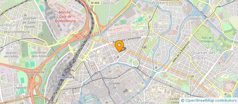 localisation de l'entreprise CARDIOTROISLIONS à STRASBOURG