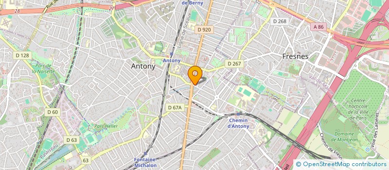 localisation de l'entreprise CARDIRIS à ANTONY