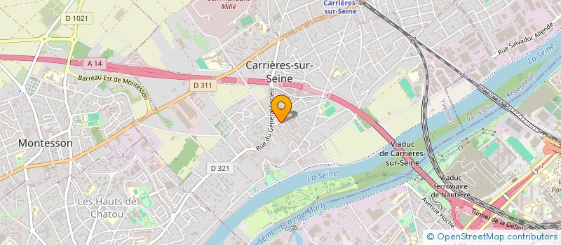 localisation de l'entreprise CARDIS à CARRIERES-SUR-SEINE