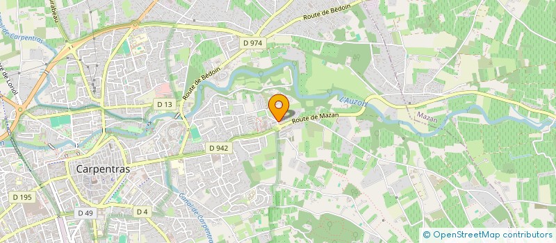 localisation de l'entreprise CARDIS  CARPENTRAS