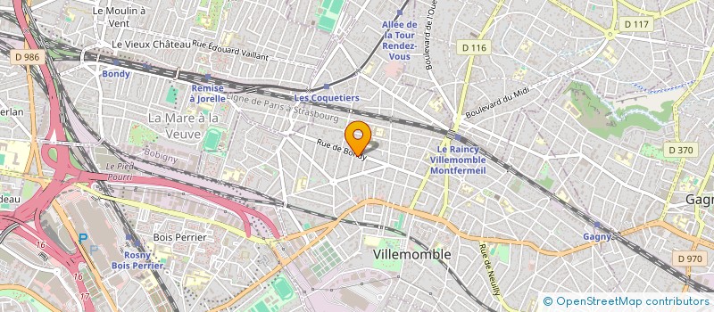 localisation de l'entreprise CARDOFILL  VILLEMOMBLE